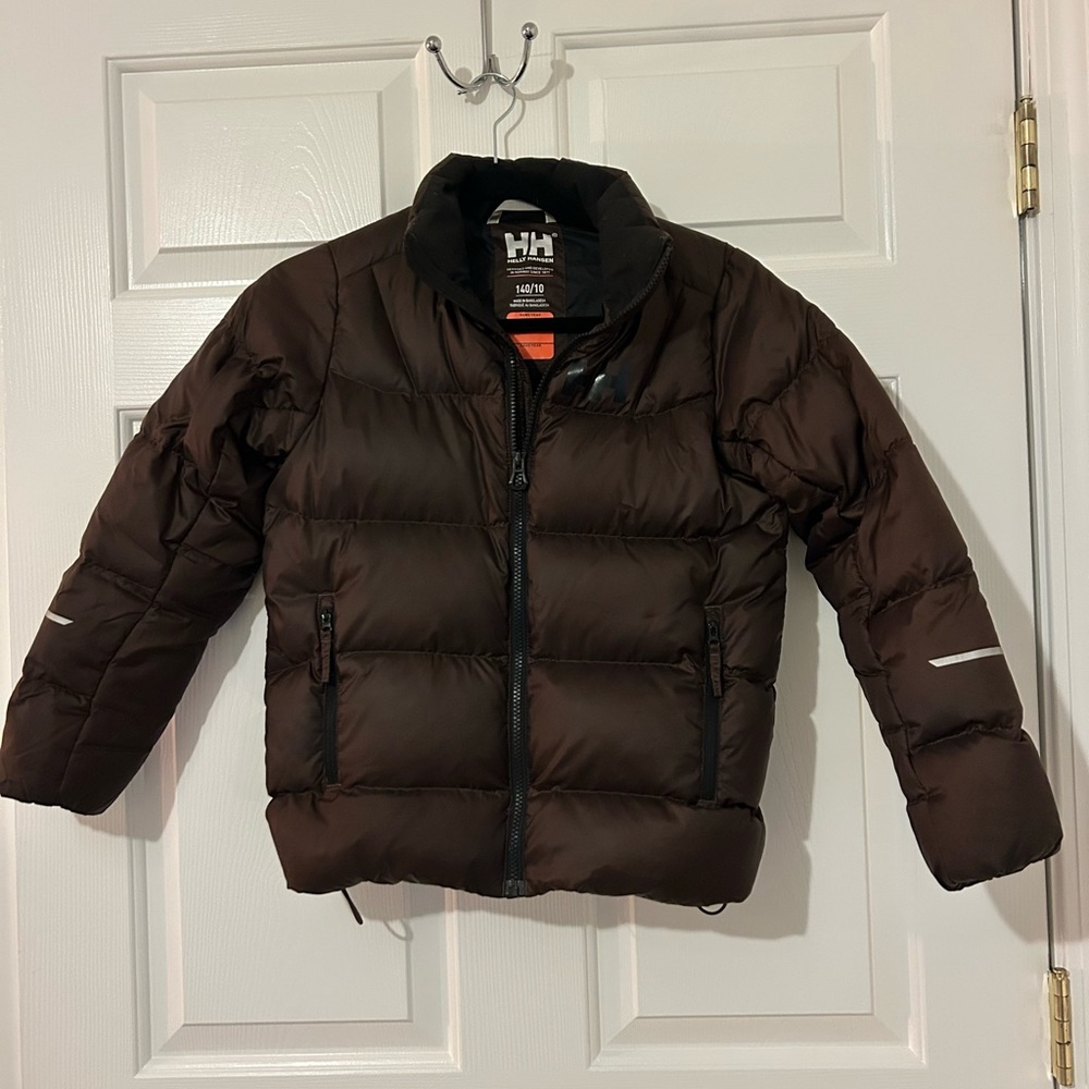 Helly Hansen Kids Dark Brown Puffer Coat